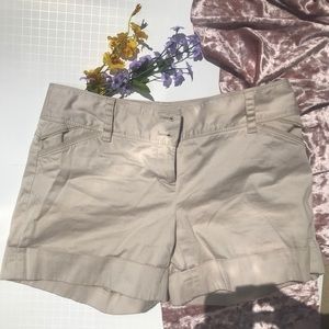 WHBM Chic khaki shorts